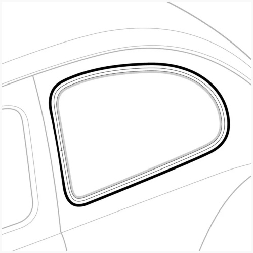 Pop Out Window Frame Seal, Type 1 Beetle  965-77