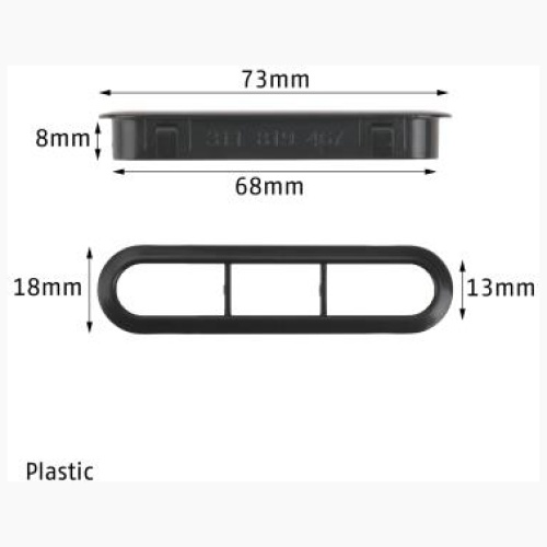 Defrost Vents Type 1 Beetle 1972-77 Black