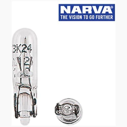 12V 1.2W T-5mm WEDGE, BUS DASH