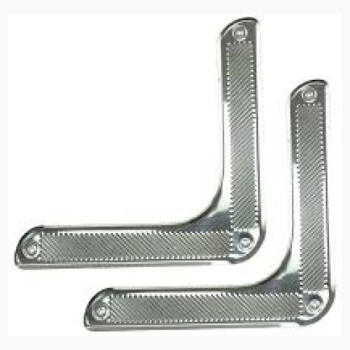 Door Corner Trim Set, Stainless Steel. Pair