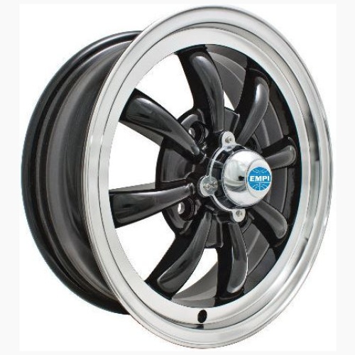 Wheel Gt-8 Black With Polished Lip, 4 / 130