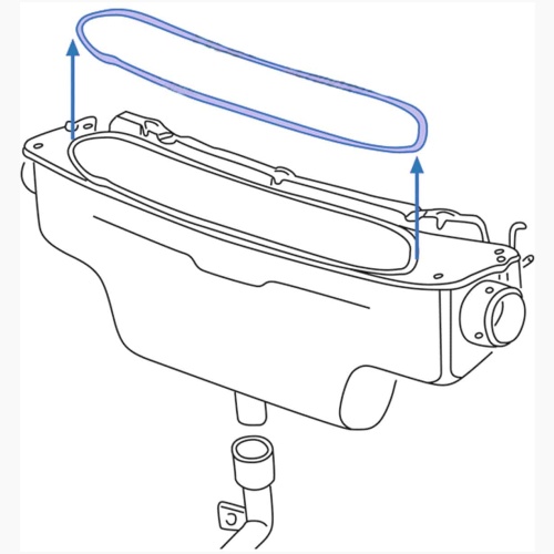 Seal, Fresh Air Box to Bonnet, 1500/1302