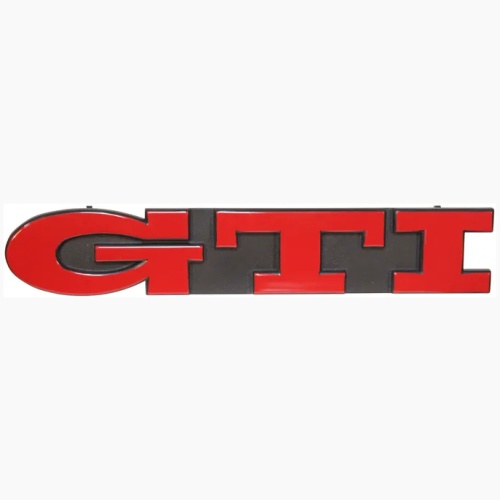 Front GTI emblem for the Golf Mk3-RED
