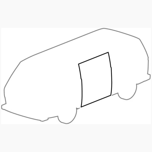 Sliding Door Seal T25, Fits left door, (German)